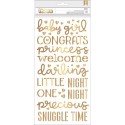 Pebbles Night Night thickers girl gold foil x151