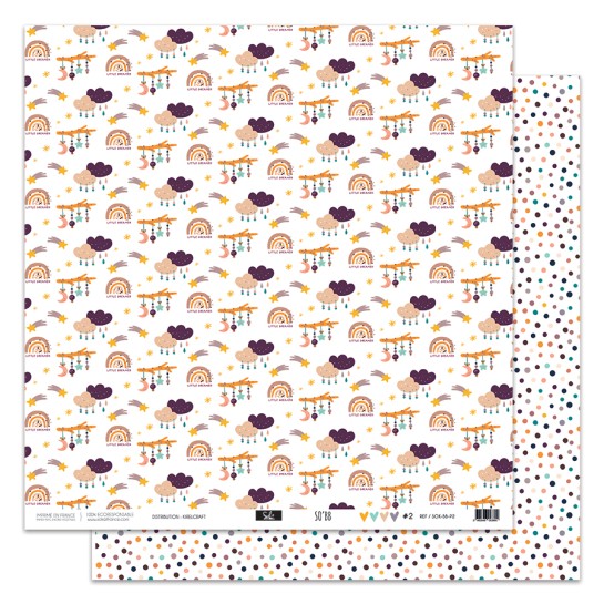 Papier 2 - Collection "SO'BB" 30X30 - R/V