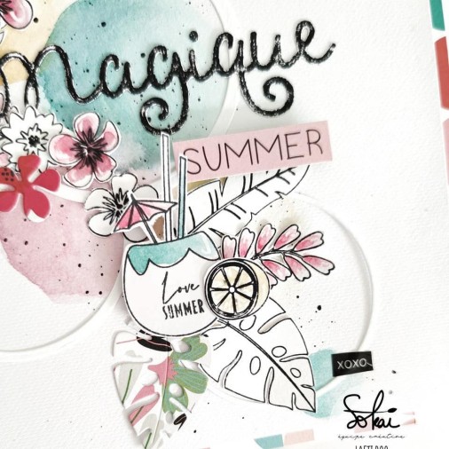 Tampons transparents - VOILA L'ETE 'Love Summer'