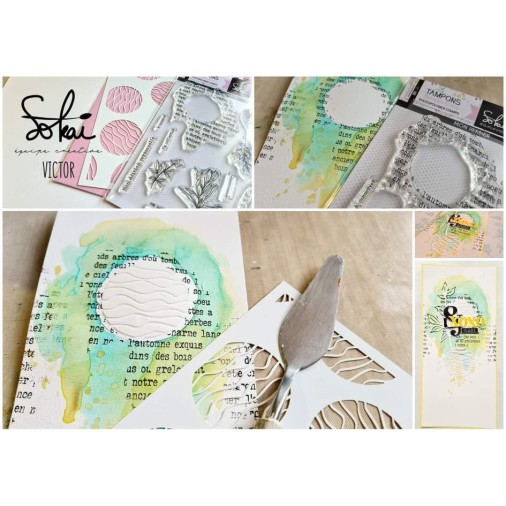 Sokai - Papier -tampons - Loisirs créatifs DIY 