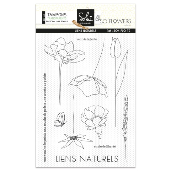 Tampons transparents - SO' FLOWERS - LIENS NATURELS