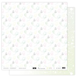 Papier 4 - Collection " SO' FLOWERS " 30X30 - R/V