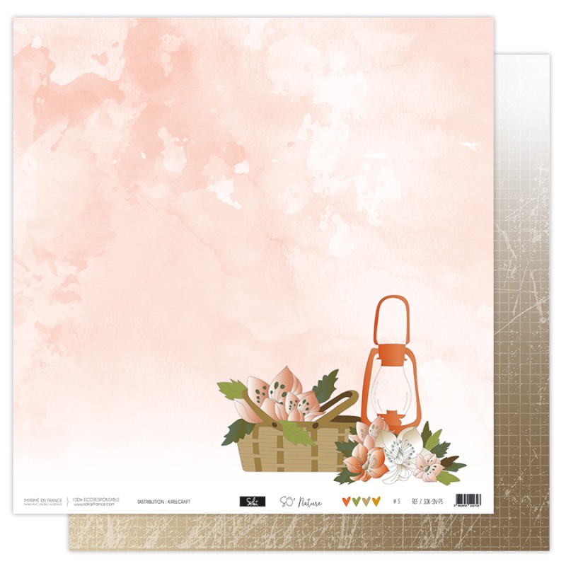 Papier 5 - Collection " SO'NAURE " 30X30 - R/V
