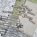 Set  tampons/dies  - SO' NATURE - Jolis mots Nature