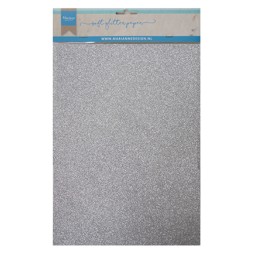 Marianne Design • Paper glitter A5  5pcs argent