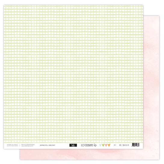Papier 3 - Collection " SO'CELEBRATE " 30X30 - R/V
