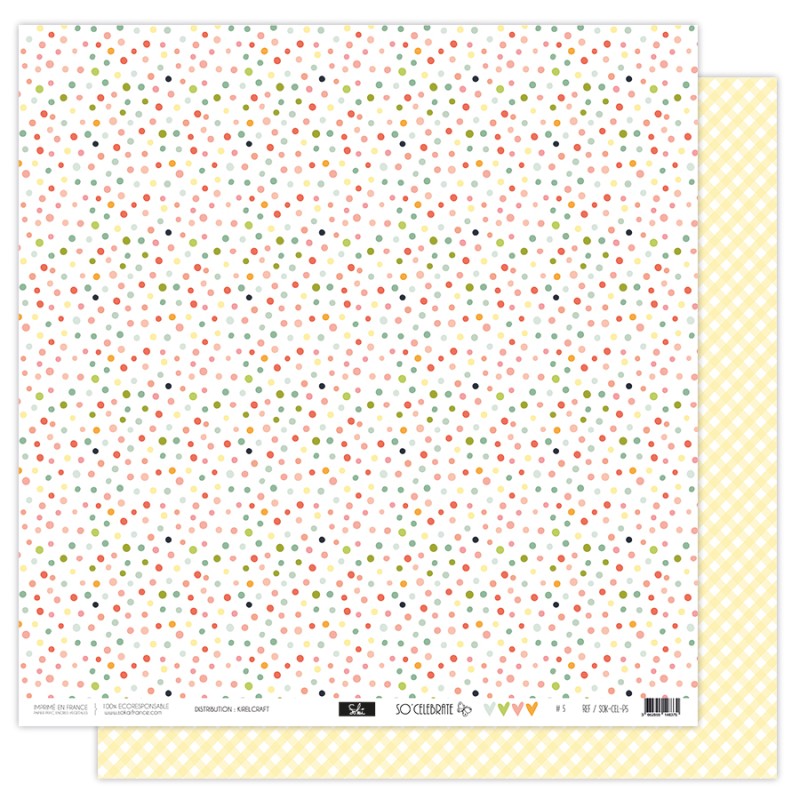 Papier 5 - Collection " SO'CELEBRATE " 30X30 - R/V