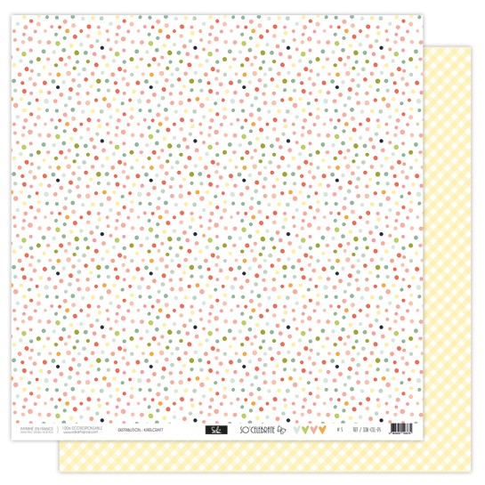 Papier 5 - Collection " SO'CELEBRATE " 30X30 - R/V