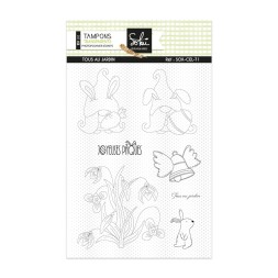 Sokai - Papier -tampons - Loisirs créatifs DIY-- papetERIE CREATIVE- DIY-GNOMES-CLEAR STAMP