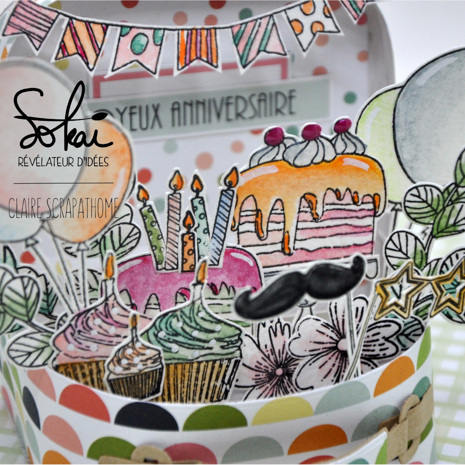 Timbres-poste Transparents Thème Joyeux Anniversai... – Grandado