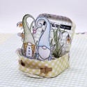 Tampons caoutchouc gomme montés sur mousse - SO' CELEBRATE  : LUTINS AMOUREUX