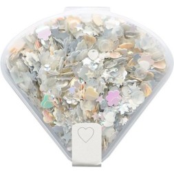 Nellie Snellen • Sequins de couleur blanche -20g