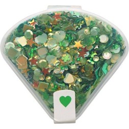 Nellie Snellen • Sequins de couleur verte -20g