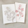 Sokai - Papier -étiquettes - Loisirs créatifs DIY -scrapbooking-dies-tampons- -FLEURS-CLING