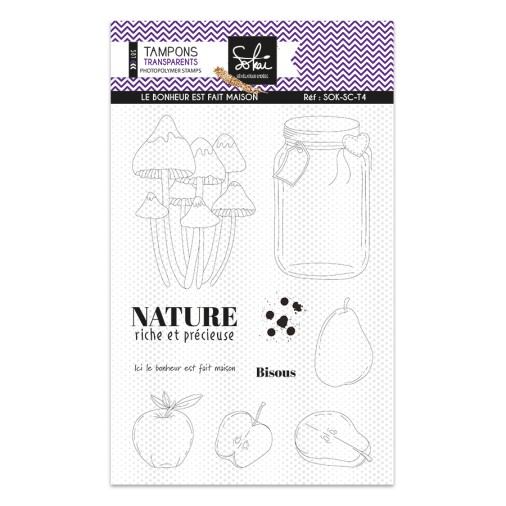 Sokai - Papier -tampons - Loisirs créatifs -DIY- papetERIE CREATIVE- DIY-CLEAR STAMP-GRUNGE-tampons de fond-clears