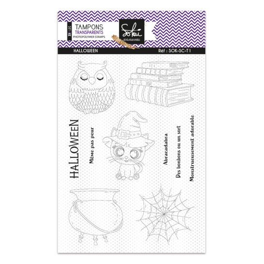 Tampons transparents - SO' CHARMING  : HALLOWEEN