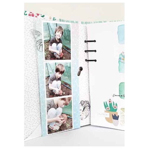 Sokai - Papier -tampons - Loisirs créatifs DIY-scrapbooking-mini album