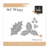 Matrice de coupe  SO' WINTER :Feuilles de houx