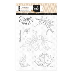 Sokai - Papier -tampons - Loisirs créatifs DIY-- papetERIE CREATIVE- DIY-CLEAR STAMP--NOEL