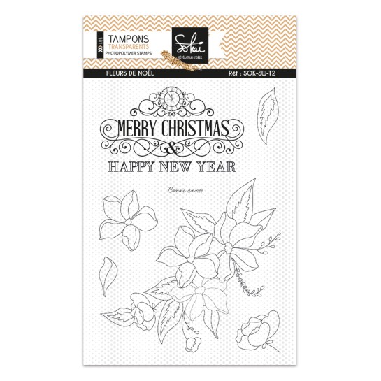 Sokai - Papier -tampons - Loisirs créatifs DIY-- papetERIE CREATIVE- DIY-CLEAR STAMP--NOEL