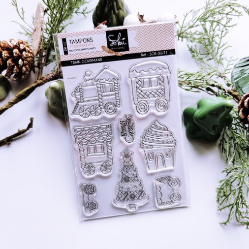 Sokai - Papier -tampons - Loisirs créatifs DIY-- papetERIE CREATIVE- DIY-CLEAR STAMP--NOEL