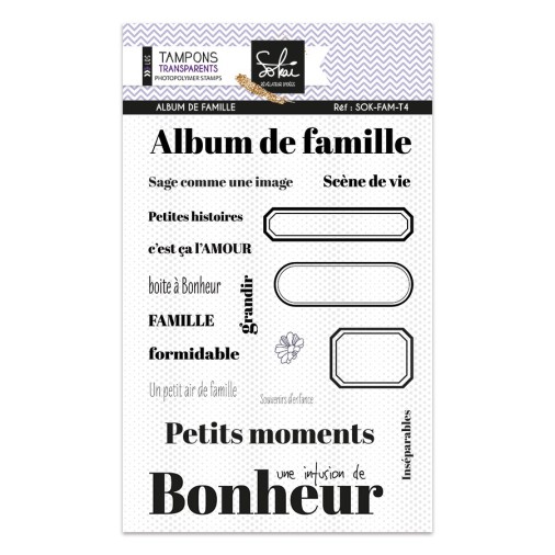 Tampons transparents - SO' FAMILY  : Album de famille