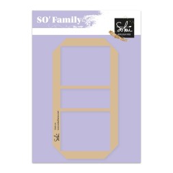 GABARIT BOIS ALBUM  SO' FAMILY : 10X8CM