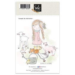 Tampons transparents - SOUVENIRS D'ENFANCE  : JOURNEE A LA FERME