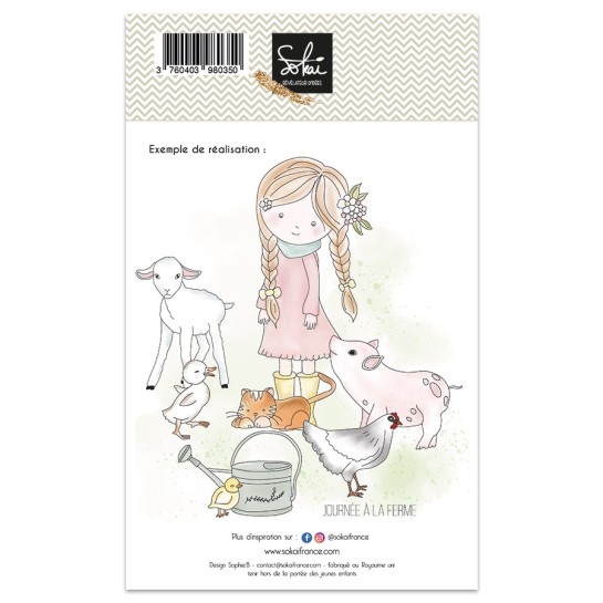 Tampons transparents - SOUVENIRS D'ENFANCE : JOURNEE A LA FERME Tampons transparents - SOUVENIRS D'ENFANCE : JOURNEE A LA FERME