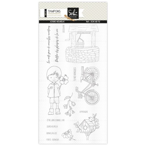 Tampons transparents - SOUVENIRS D'ENFANCE  : JOURS HEUREUX