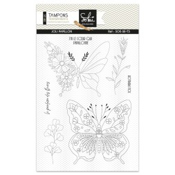 Tampons transparents - SOUVENIRS D'ENFANCE  : JOLI PAPILLON