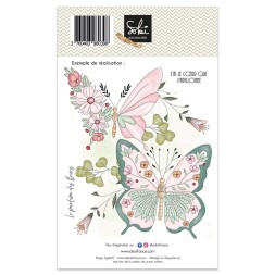 Tampons transparents - SOUVENIRS D'ENFANCE  : JOLI PAPILLON