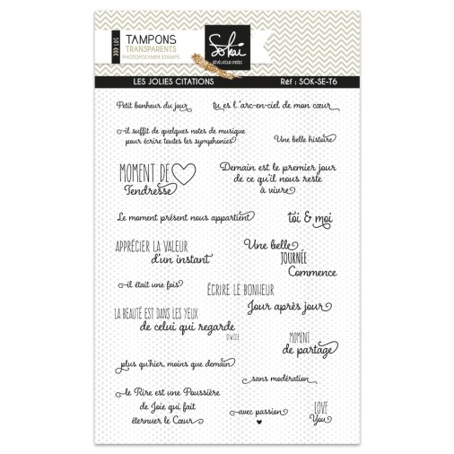 Tampons transparents - SOUVENIRS D'ENFANCE  : LES JOLIES CITATIONS