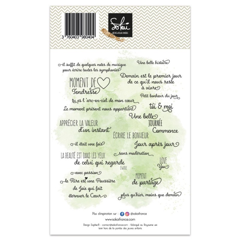 Tampons transparents - SOUVENIRS D'ENFANCE  : LES JOLIES CITATIONS