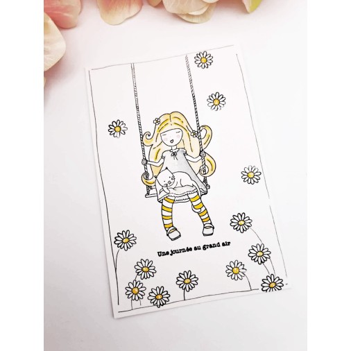 Tampons transparents - SOUVENIRS D'ENFANCE  : UN ETE A LA CAMPAGNE