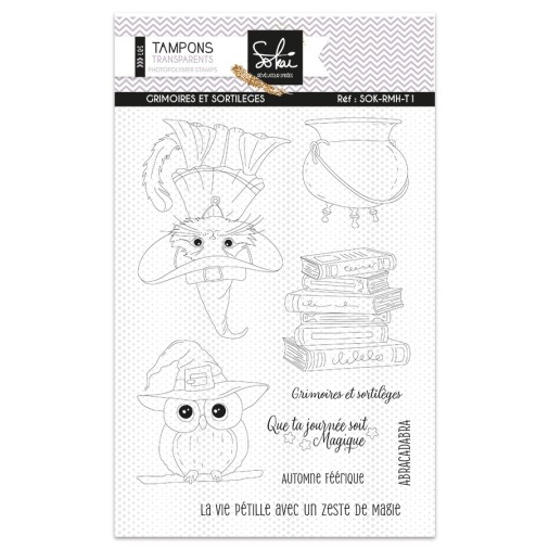 Tampons transparents - RACONTE-MOI UNE HISTOIRE : GRIMOIRE ET SORTILEGES