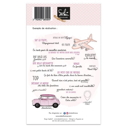 Tampons clear LES ESSENTIELS : CITATIONS VOYAGE