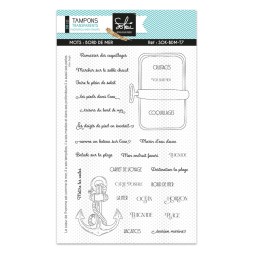 Tampons clear BORD DE MER : Mots bord de mer