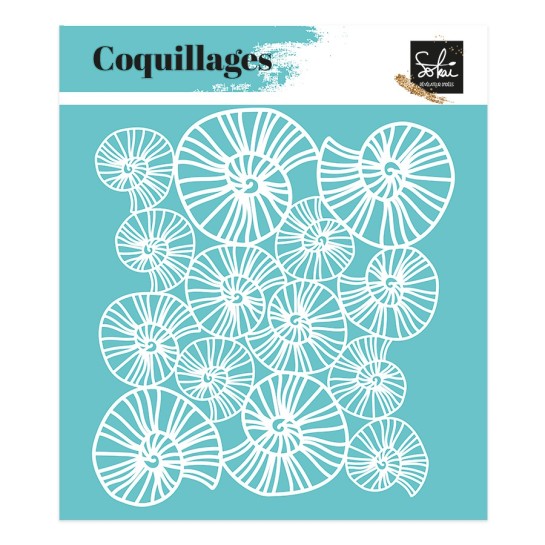 Pochoir BORD DE MER : LES COQUILLAGES