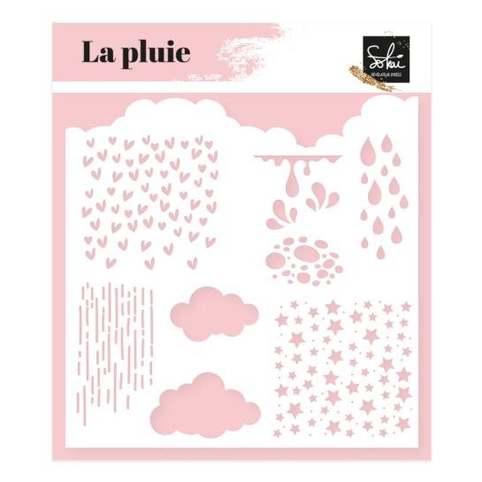 Pochoir LES ESSENTIELS : LA PLUIE