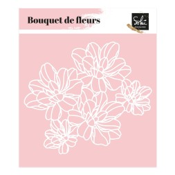 Pochoir LES ESSENTIELS : BOUQUET DE FLEURS