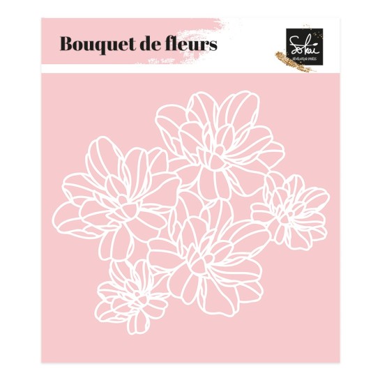 Pochoir LES ESSENTIELS : BOUQUET DE FLEURS