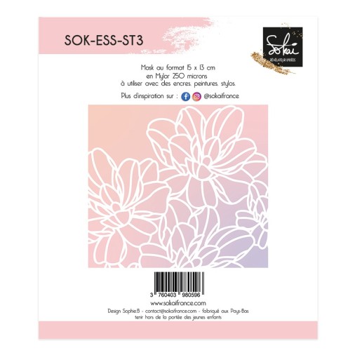 Pochoir LES ESSENTIELS : BOUQUET DE FLEURS