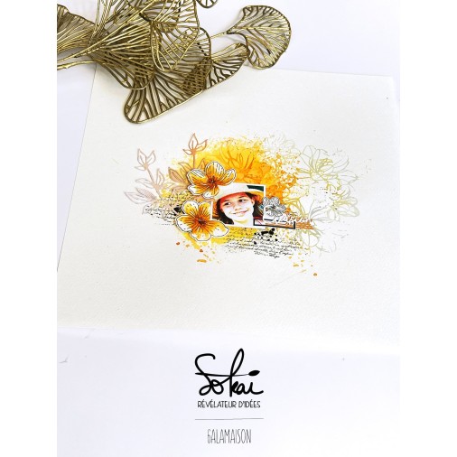 Pochoir LES ESSENTIELS : BOUQUET DE FLEURS