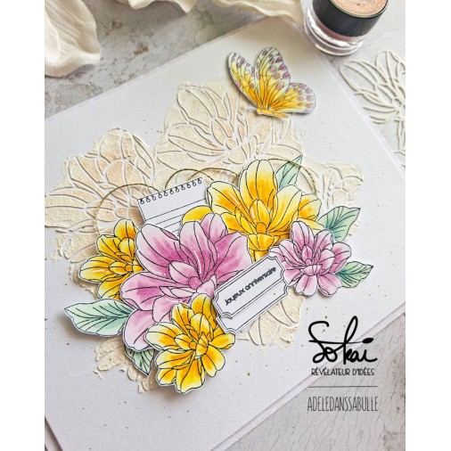 Pochoir LES ESSENTIELS : BOUQUET DE FLEURS
