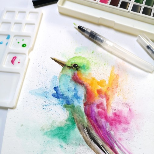 Florence • Papier Aquarelle 300g Lisse 30,5x30,5cm Blanc 5x